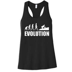 Great Roofer Evolution Design Roofing Craft Roofer Women's Racerback Tank