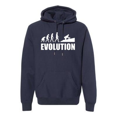 Great Roofer Evolution Design Roofing Craft Roofer Premium Hoodie