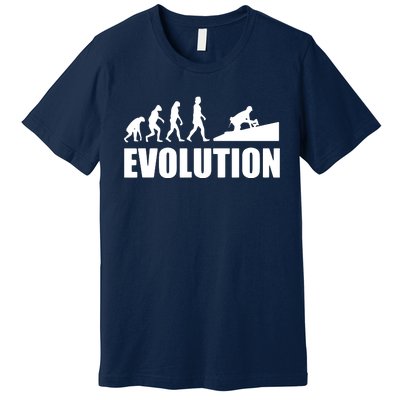 Great Roofer Evolution Design Roofing Craft Roofer Premium T-Shirt