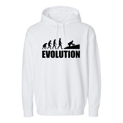 Great Roofer Evolution Design Roofing Craft Roofer Garment-Dyed Fleece Hoodie