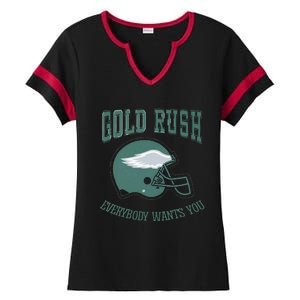 Gold Rush Everybody Wants You Ladies Halftime Notch Neck Tee