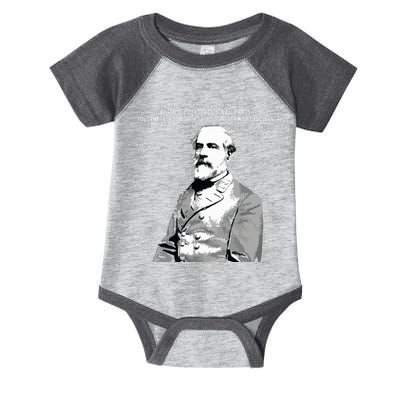 General Robert E Lee Quote Infant Baby Jersey Bodysuit