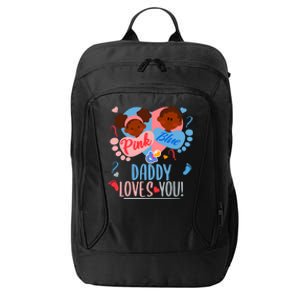 Gender Reveal Ethnic Daddy Loves You Dad City Backpack