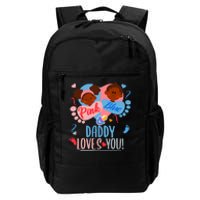 Gender Reveal Ethnic Daddy Loves You Dad Daily Commute Backpack