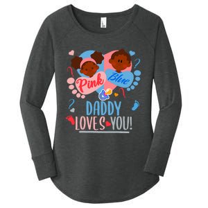 Gender Reveal Ethnic Daddy Loves You Dad Women's Perfect Tri Tunic Long Sleeve Shirt