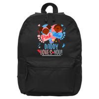 Gender Reveal Ethnic Daddy Loves You Dad 16 in Basic Backpack