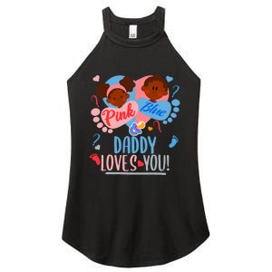 Gender Reveal Ethnic Daddy Loves You Dad Women's Perfect Tri Rocker Tank