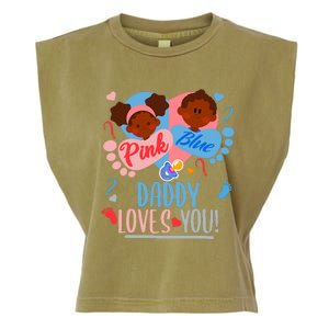 Gender Reveal Ethnic Daddy Loves You Dad Garment-Dyed Women's Muscle Tee