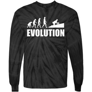 Great Roofer Evolution Design Roofing Craft Roofer Tie-Dye Long Sleeve Shirt