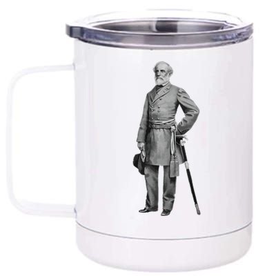 General Robert E Lee Standing 12 oz Stainless Steel Tumbler Cup