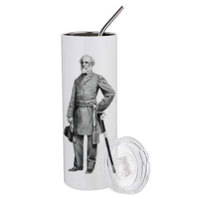 General Robert E Lee Standing Stainless Steel Tumbler