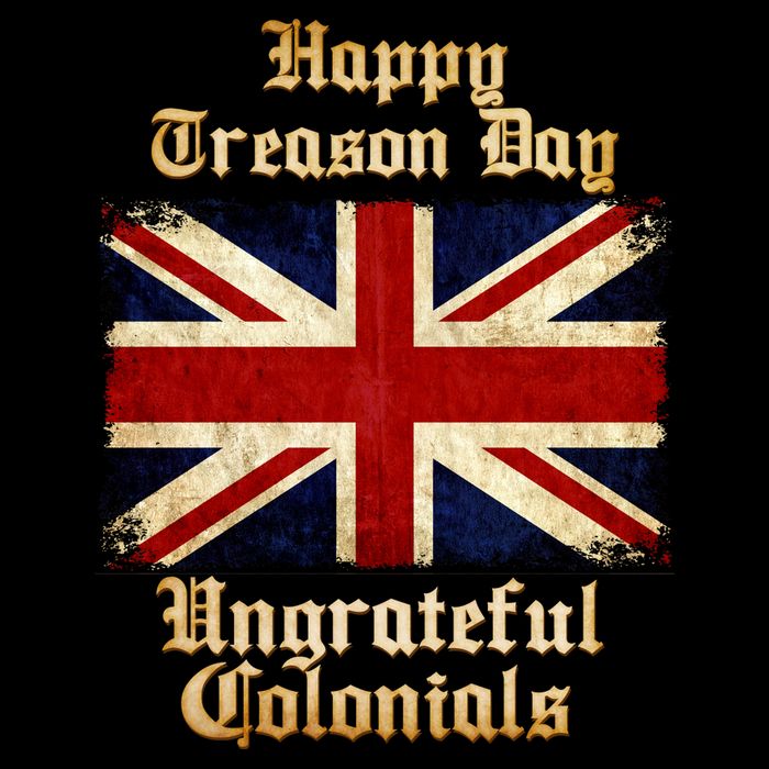 Great Britain Happy Treason Day Ungrateful Colonials Flexfit Unipanel Trucker Cap