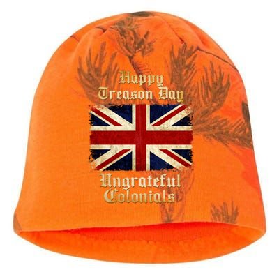 Great Britain Happy Treason Day Ungrateful Colonials Kati - Camo Knit Beanie