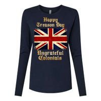 Great Britain Happy Treason Day Ungrateful Colonials Womens Cotton Relaxed Long Sleeve T-Shirt