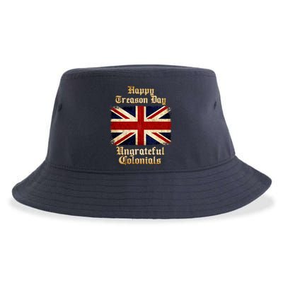 Great Britain Happy Treason Day Ungrateful Colonials Sustainable Bucket Hat