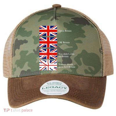 Great Britain OK Britain Funny Sarcastic Legacy Tie Dye Trucker Hat