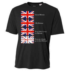 Great Britain OK Britain Funny Sarcastic Cooling Performance Crew T-Shirt