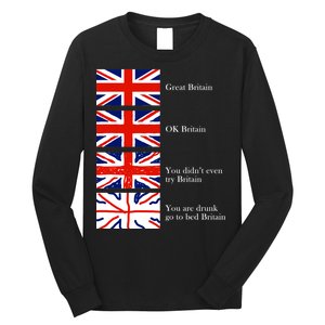 Great Britain OK Britain Funny Sarcastic Long Sleeve Shirt