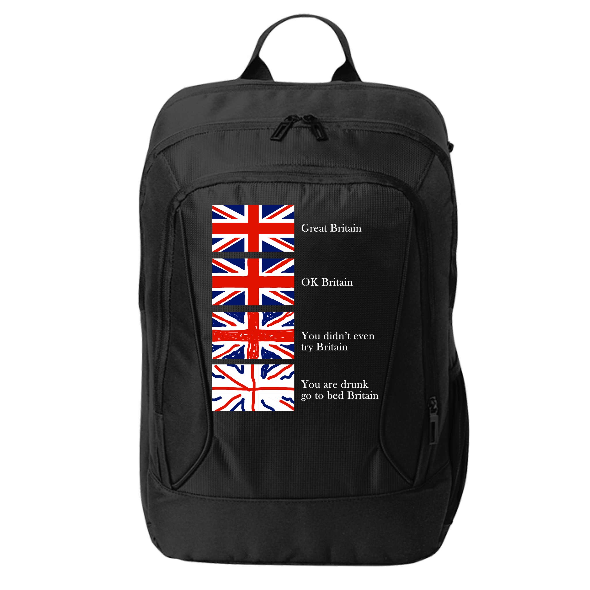 Great Britain OK Britain Funny Sarcastic City Backpack