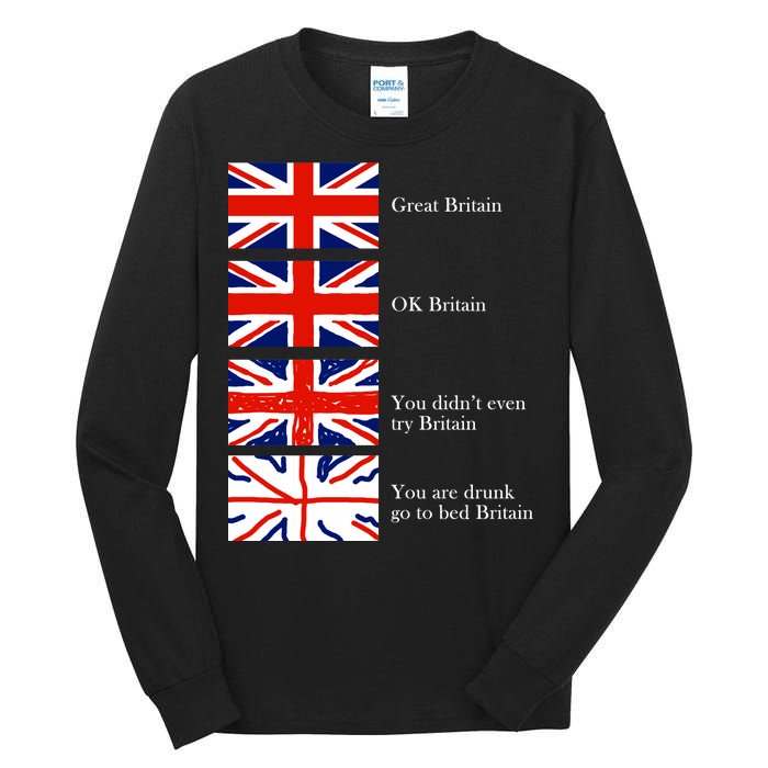 Great Britain OK Britain Funny Sarcastic Tall Long Sleeve T-Shirt