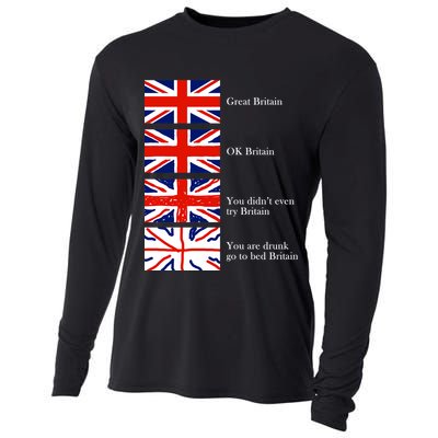 Great Britain OK Britain Funny Sarcastic Cooling Performance Long Sleeve Crew