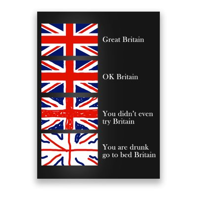 Great Britain OK Britain Funny Sarcastic Poster