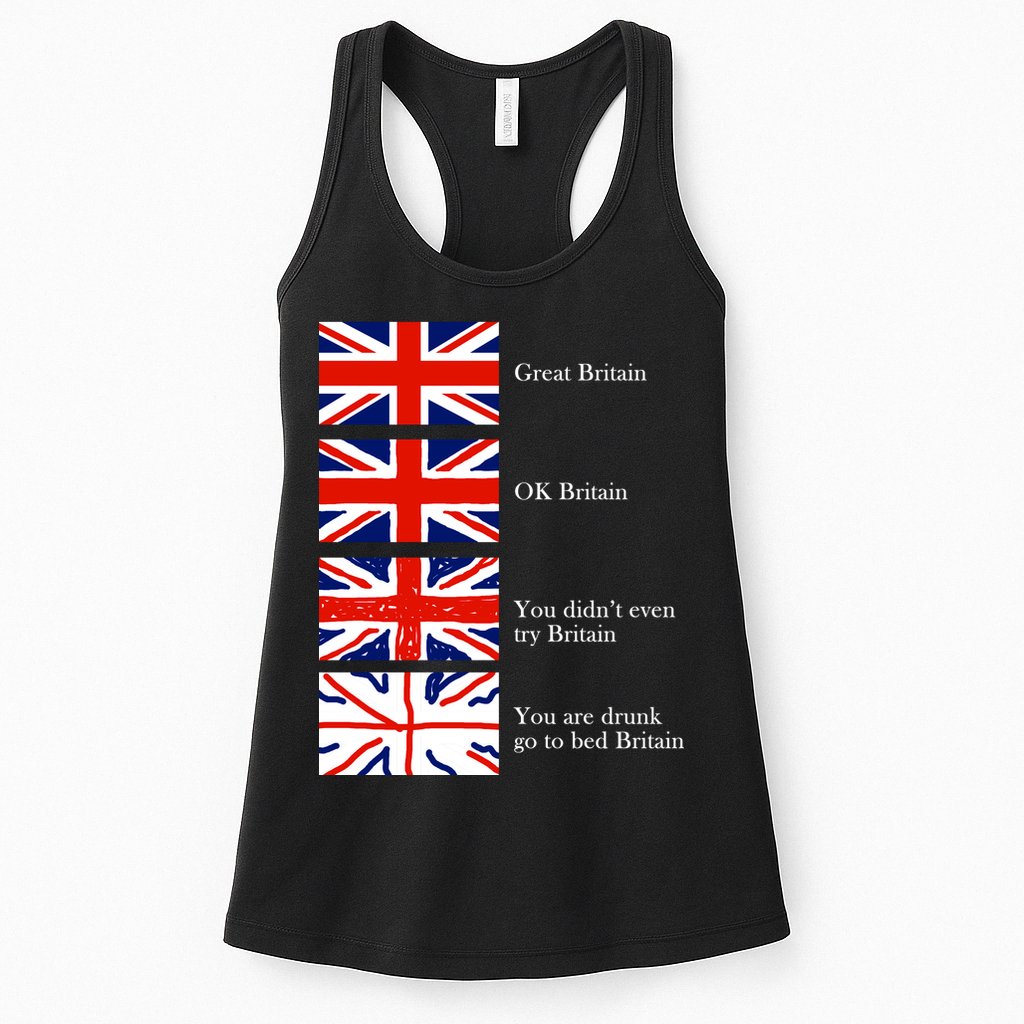 Great Britain OK Britain Funny Sarcastic Womens Tank Top