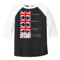 Great Britain OK Britain Funny Sarcastic Toddler Fine Jersey T-Shirt