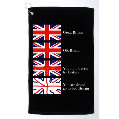 Great Britain OK Britain Funny Sarcastic Golf Towel