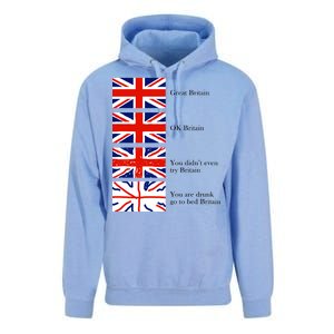 Great Britain OK Britain Funny Sarcastic Unisex Surf Hoodie