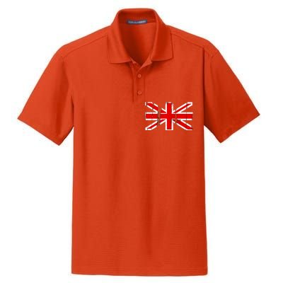 Great Britain Vintage British Union Flag Dry Zone Grid Polo