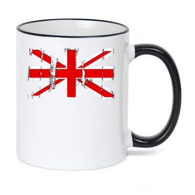 Great Britain Vintage British Union Flag 11oz Black Color Changing Mug