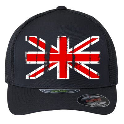 Great Britain Vintage British Union Flag Flexfit Unipanel Trucker Cap