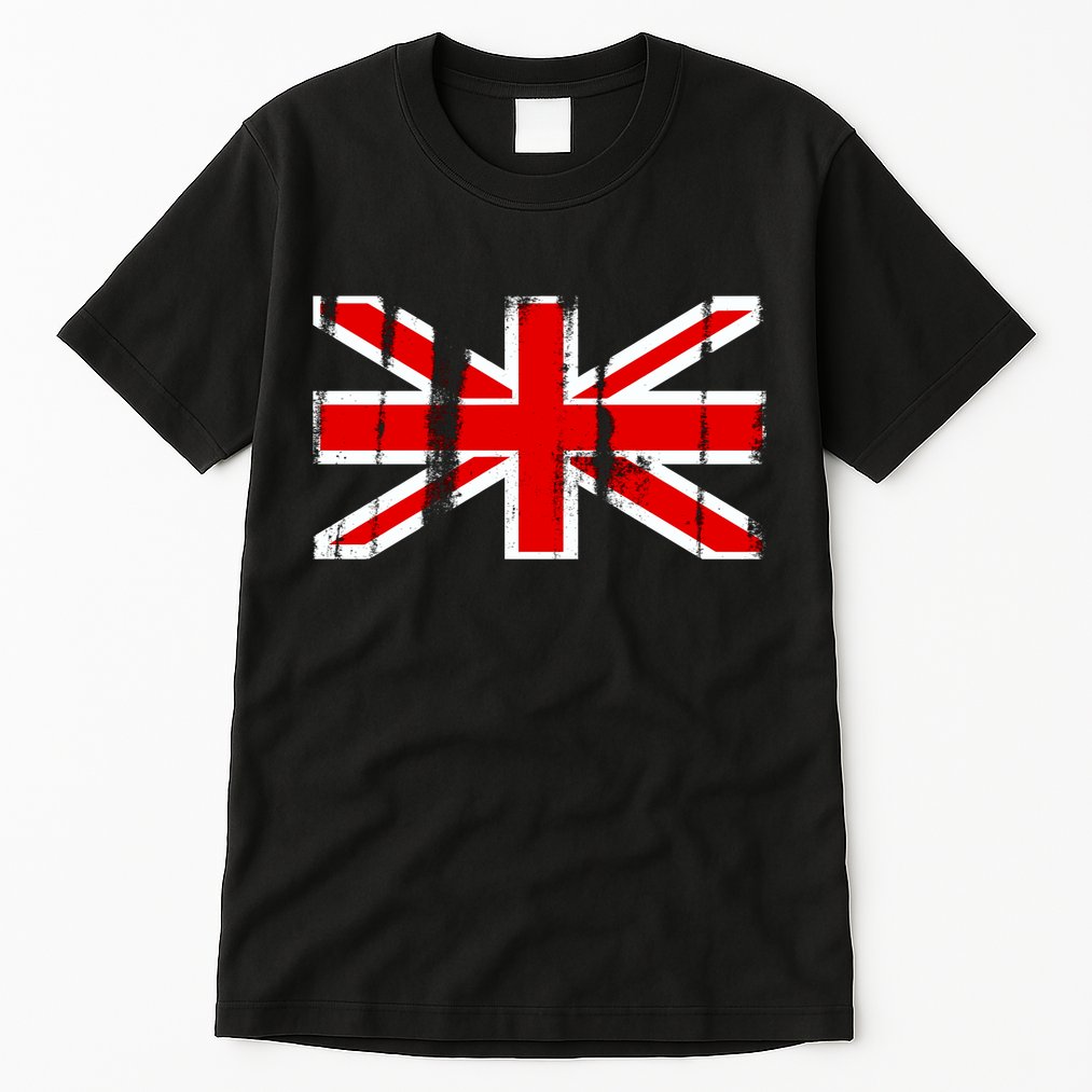 Great Britain Vintage British Union Flag Tall T-Shirt