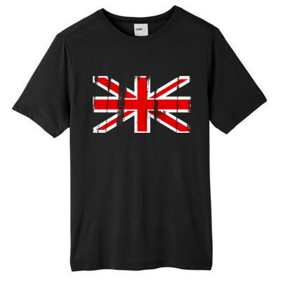 Great Britain Vintage British Union Flag Tall Fusion ChromaSoft Performance T-Shirt