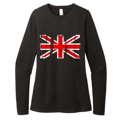 Great Britain Vintage British Union Flag Womens CVC Long Sleeve Shirt