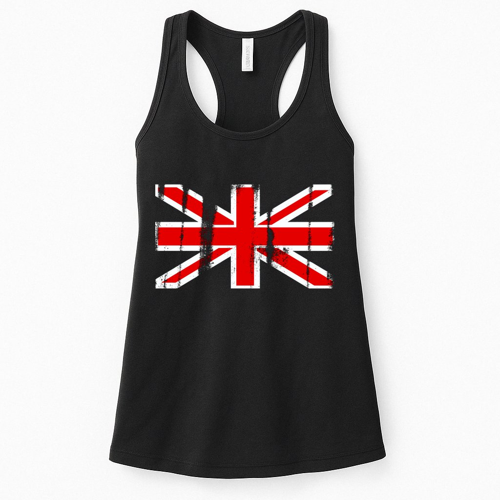 Great Britain Vintage British Union Flag Womens Tank Top