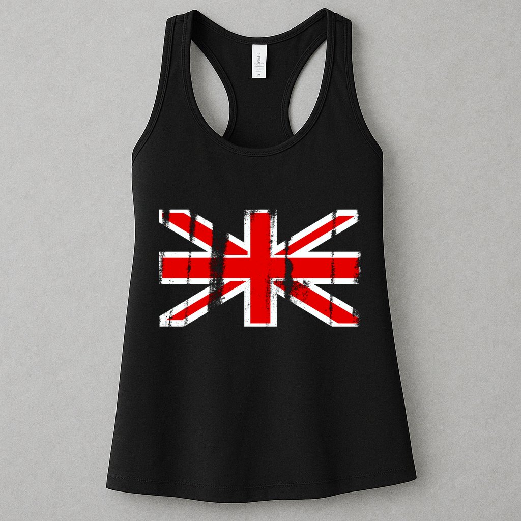 Great Britain Vintage British Union Flag Womens Tank Top
