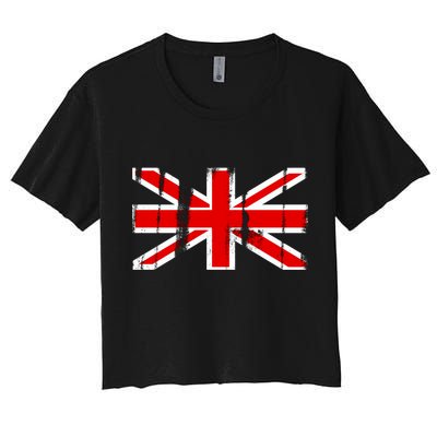 Great Britain Vintage British Union Flag Crop Top