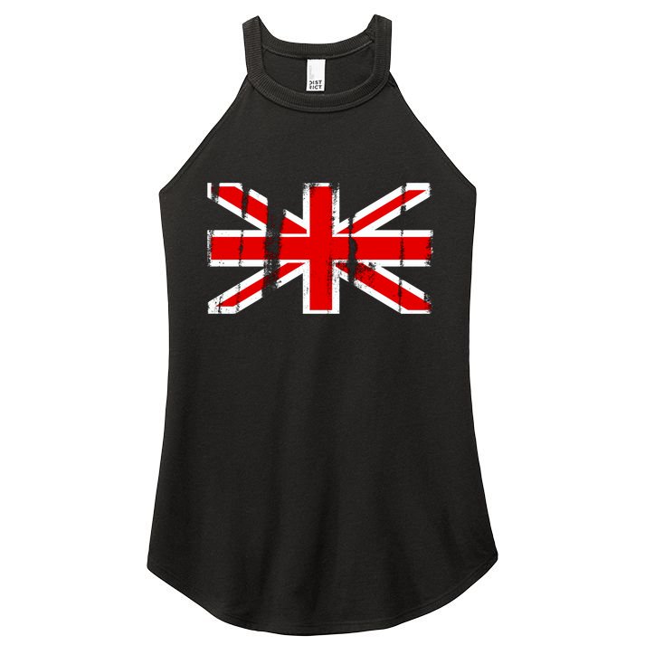Great Britain Vintage British Union Flag Women's Perfect Tri Rocker Tank
