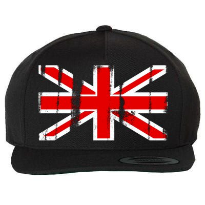 Great Britain Vintage British Union Flag Wool Snapback Cap