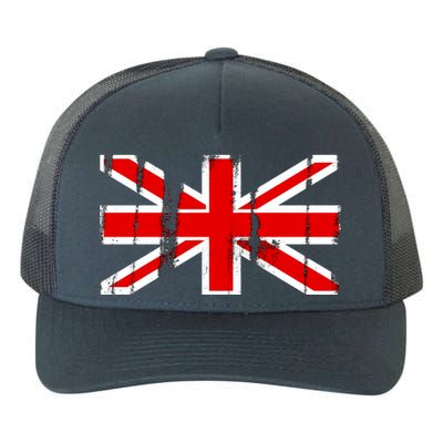 Great Britain Vintage British Union Flag Yupoong Adult 5-Panel Trucker Hat