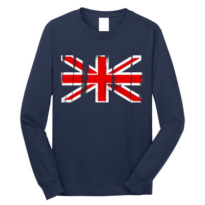 Great Britain Vintage British Union Flag Long Sleeve Shirt