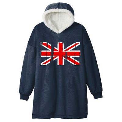 Great Britain Vintage British Union Flag Hooded Wearable Blanket