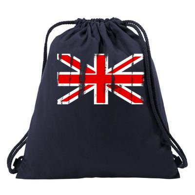 Great Britain Vintage British Union Flag Drawstring Bag