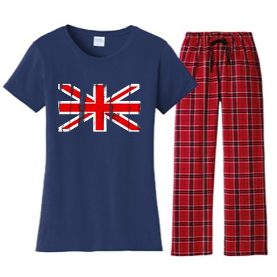 Great Britain Vintage British Union Flag Women's Flannel Pajama Set