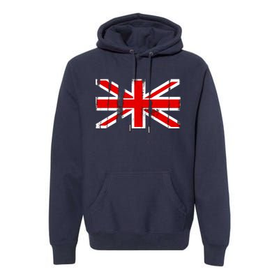 Great Britain Vintage British Union Flag Premium Hoodie