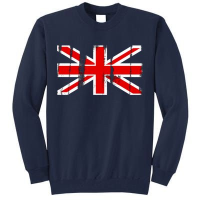 Great Britain Vintage British Union Flag Tall Sweatshirt