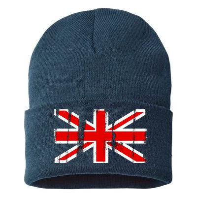 Great Britain Vintage British Union Flag Sustainable Knit Beanie