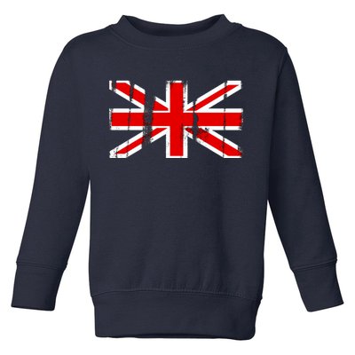 Great Britain Vintage British Union Flag Toddler Sweatshirt